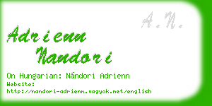adrienn nandori business card